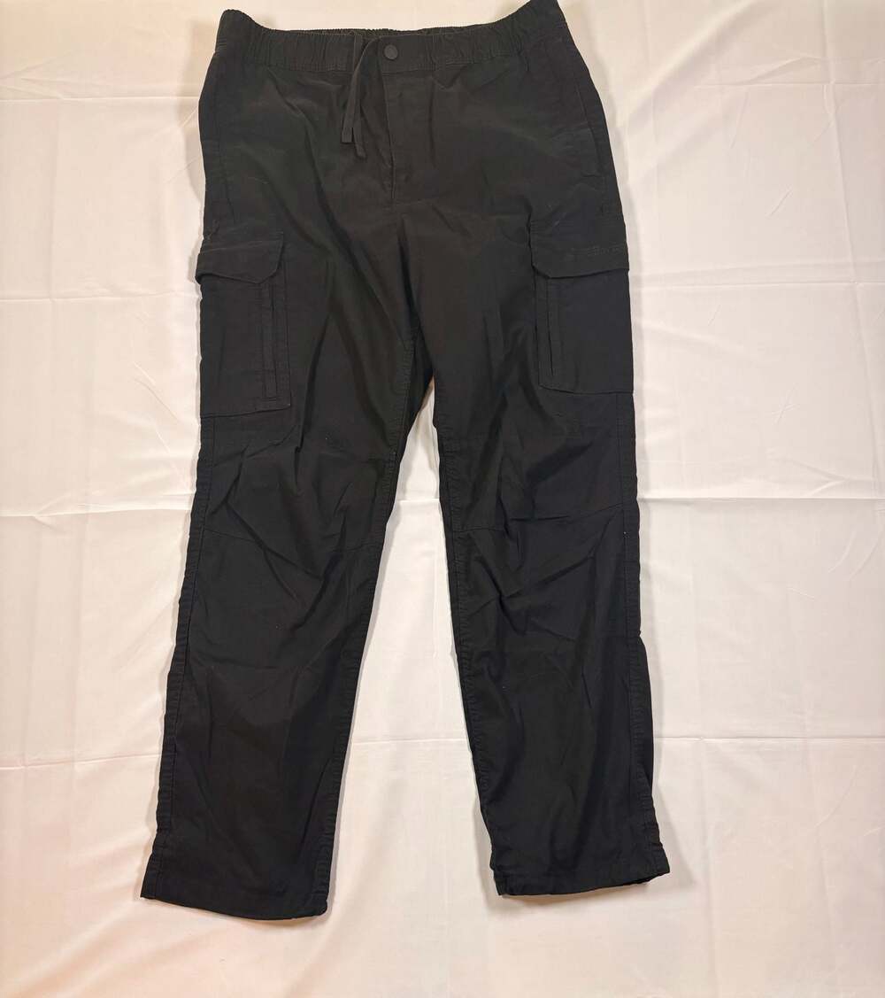 H&M Men's Regular Fit Black Cargo Jogger Pants